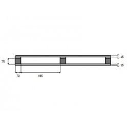 Palette bois 800x1200 15 mm...